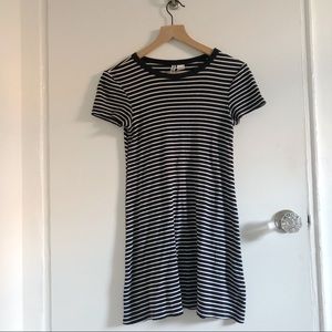 H&M striped t-shirt dress